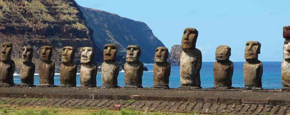 Moai-patsaita-Pääsiäissaarilla
