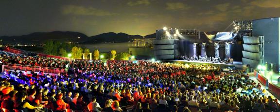 Puccini-festivaalialue Torre del Lago Italia