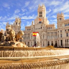 Cibeles-suihkulähde Madrid Espanja Olympia