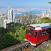 Kuuluisa-Peak Tram-juna-Victoria-kukkula-Hongkong