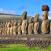 Moai-patsaita Pääsiäissaarilla Chilessä