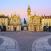 Piazza San Carlo -aukio ja kaksi kirkkoa Torino Italia