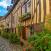 Vanhan puurakenteiset historialliset talot Honfleur Ranska