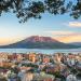 Kagoshima ja Sakurajima-tulivuori Japani